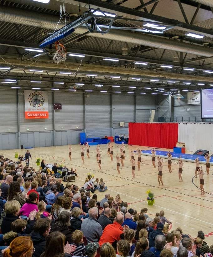 Hal C, Sport, Gymnastikopvisning, Tribune Hal C, Sport, Gymnastikopvisning, Tribune