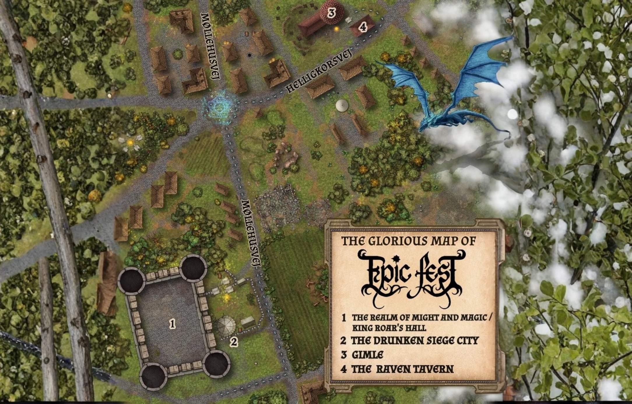 Map Of Epic Fest 2168 X 1388 Px