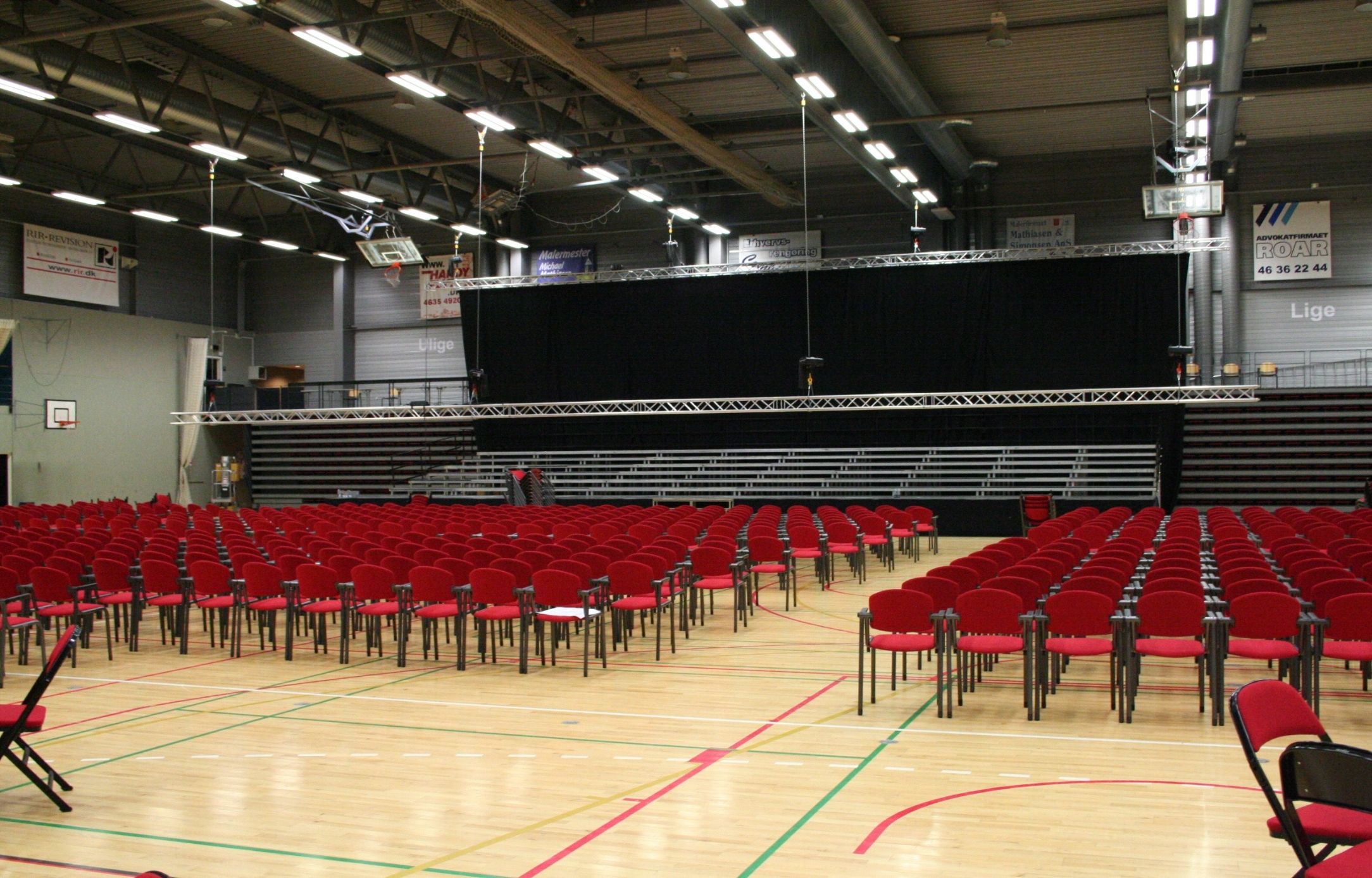 Hal C, møder og konferencer, biografopstilling Hal C, møder og konferencer, biografopstilling