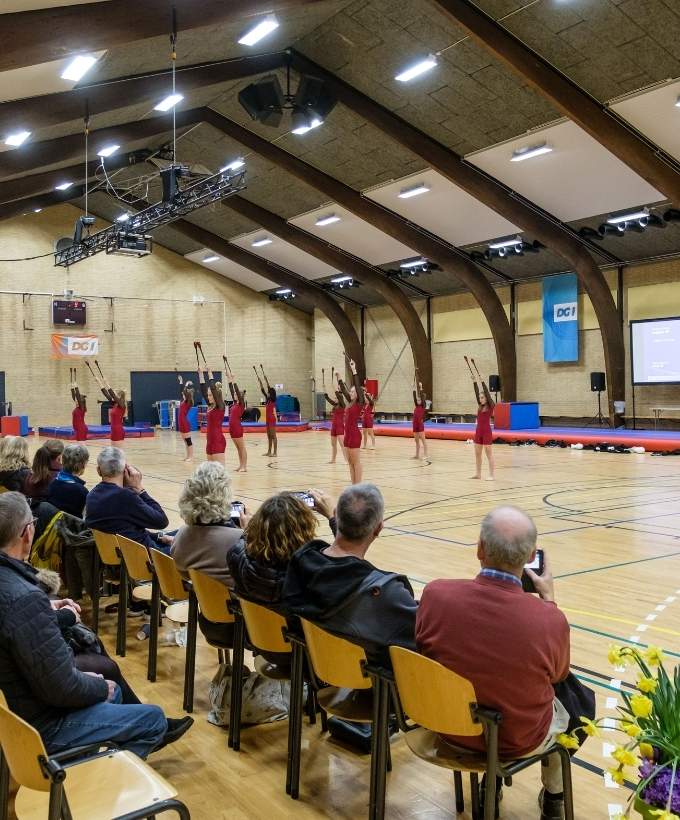 Hal B, gymnastikopvisning, DGI Hal B, gymnastikopvisning, DGI