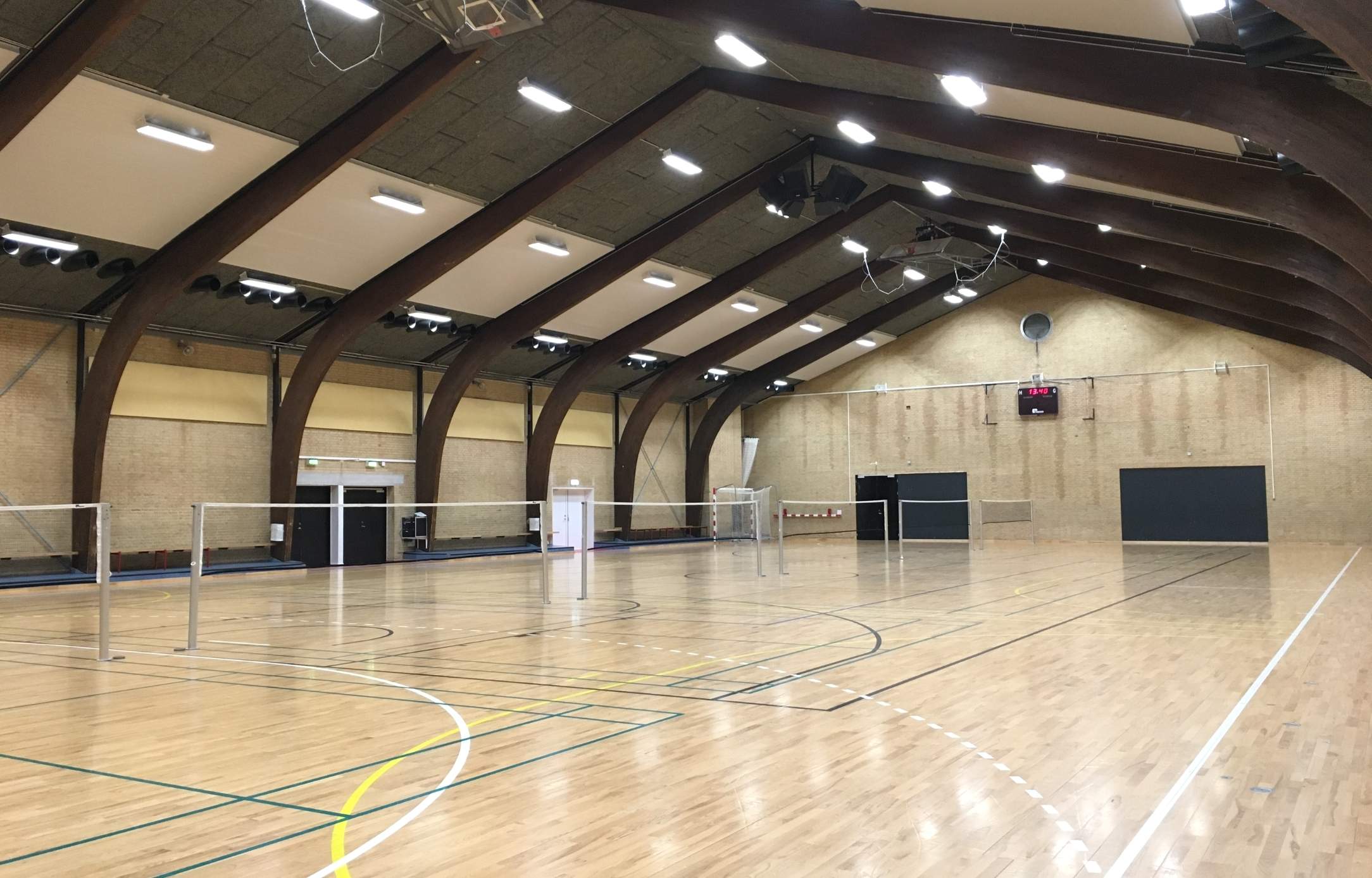 Hal B, Sport, messe, badminton