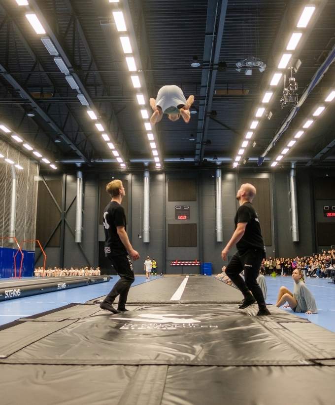Gymnastikopvisning i hal D Gymnastikopvisning i hal D