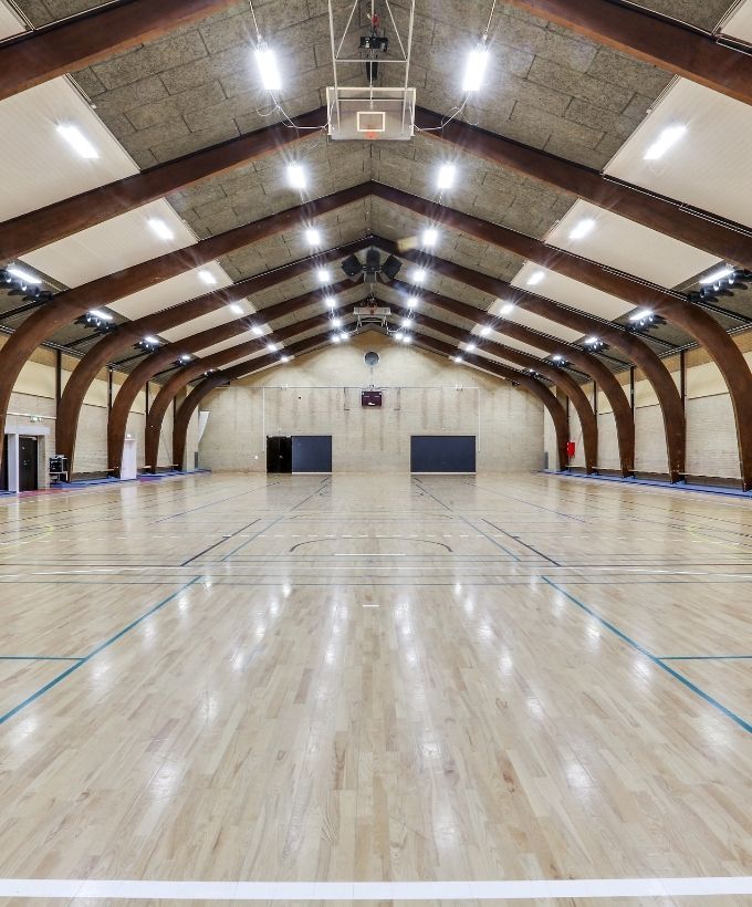 Hal B - traditionel sportshal i Roskilde Kongres- og Idrætscenter Hal B - traditionel sportshal i Roskilde Kongres- og Idrætscenter