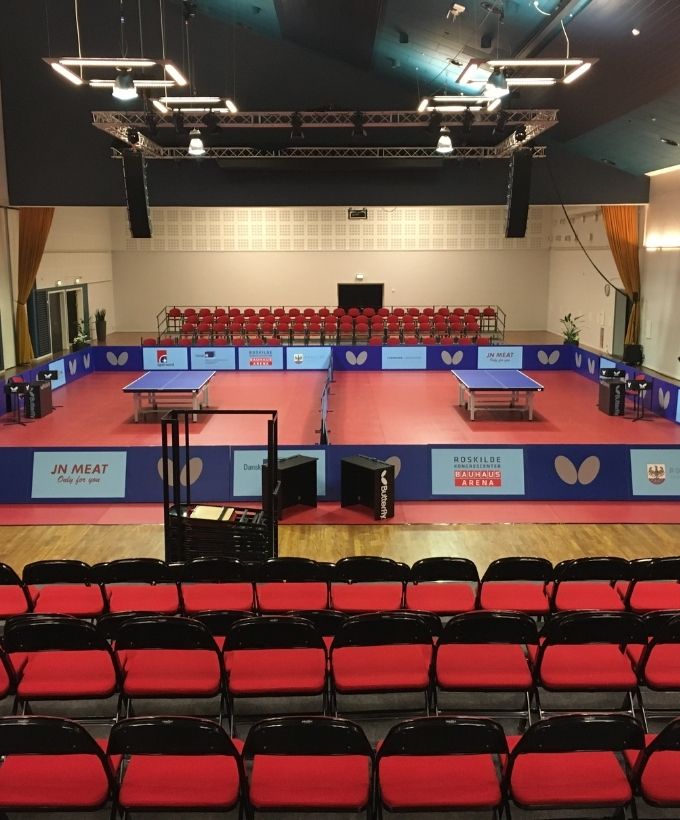 Sal A - Bordtennis i Roskilde Kongres- og Idrætscenter Sal A - Bordtennis i Roskilde Kongres- og Idrætscenter