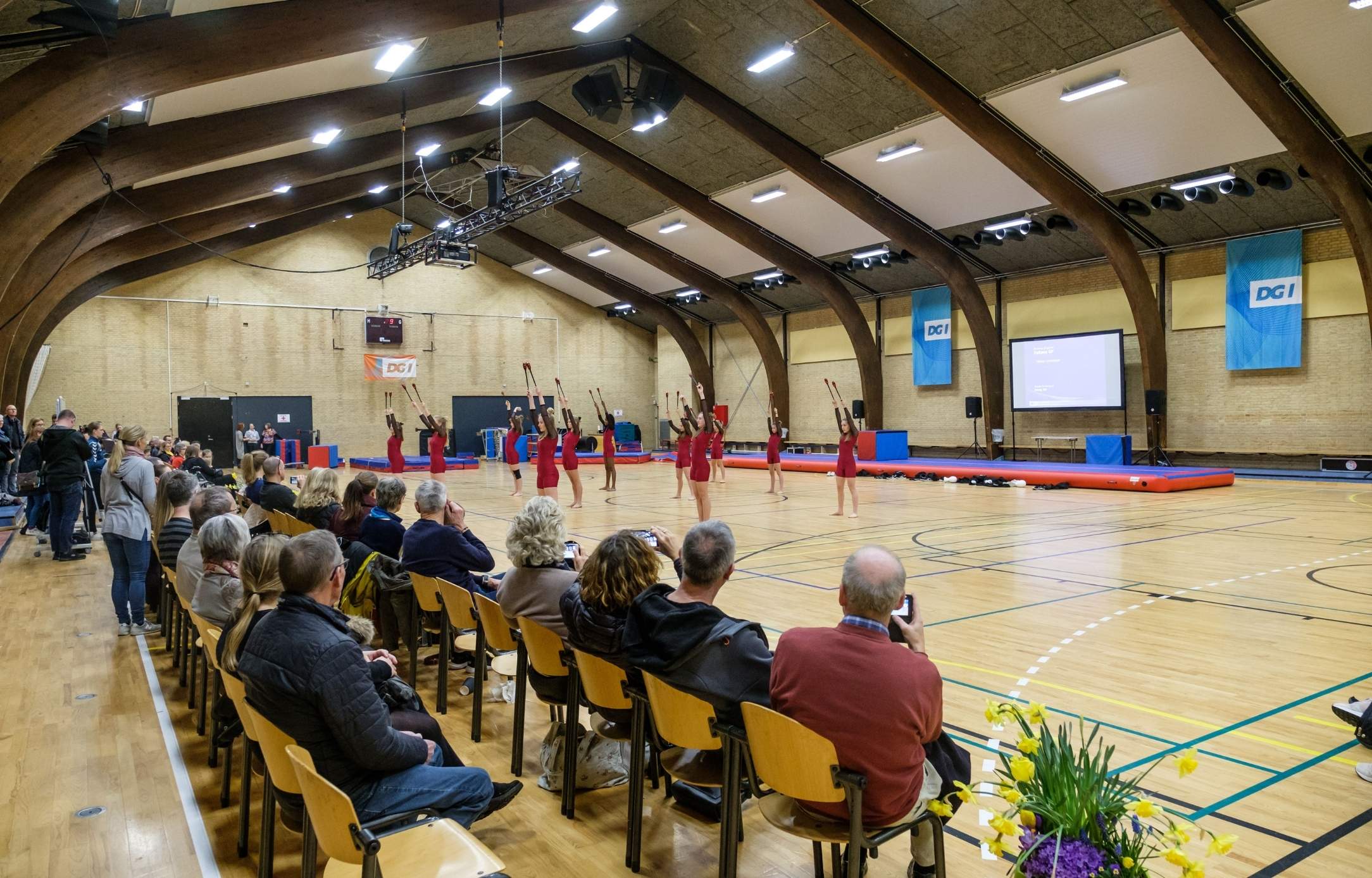 Hal B, sport, gymnastikopvisning, DGI Hal B, sport, gymnastikopvisning, DGI