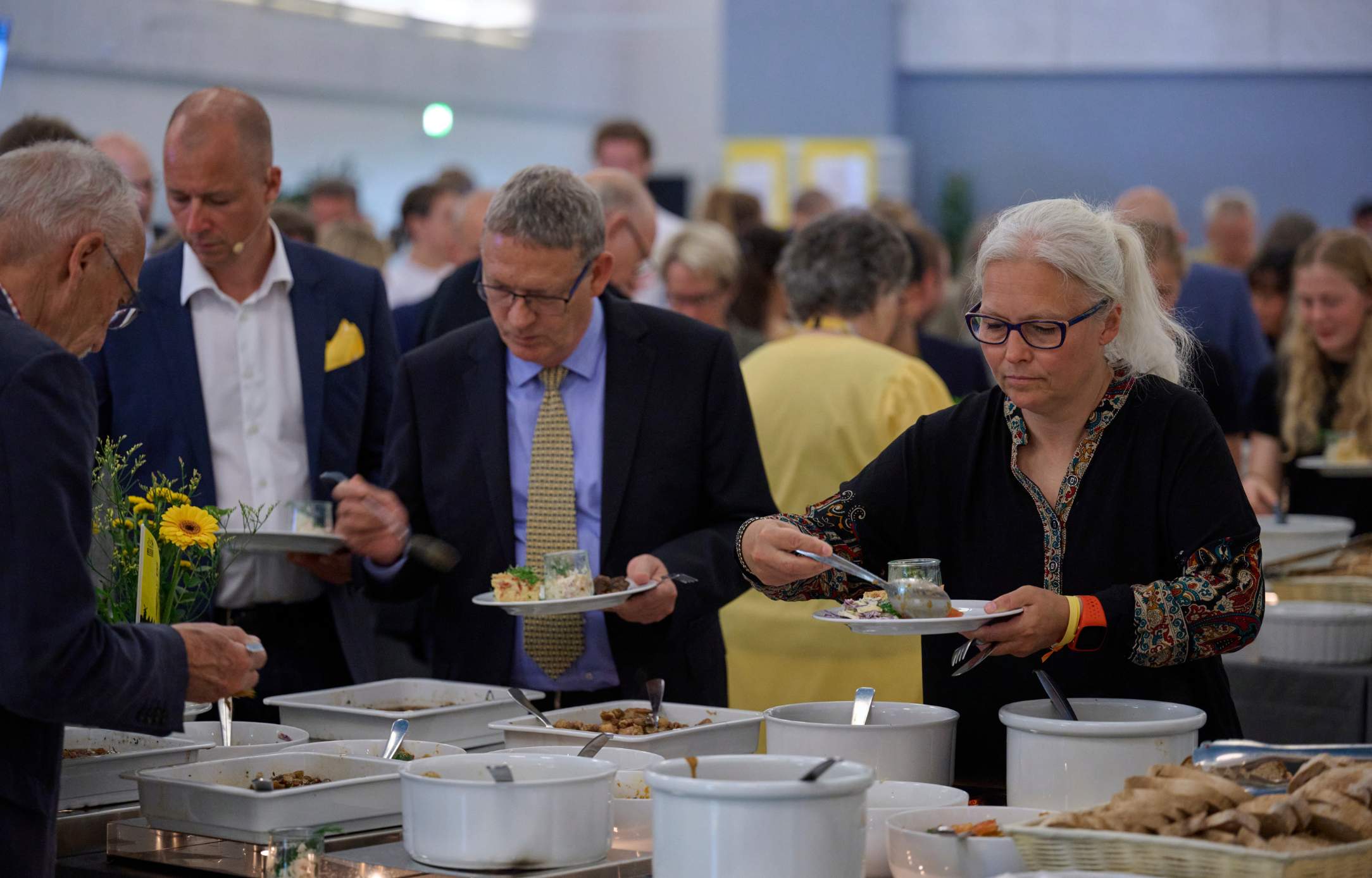 Festbuffet i Vandrehallen ved Sal A Festbuffet i Vandrehallen ved Sal A