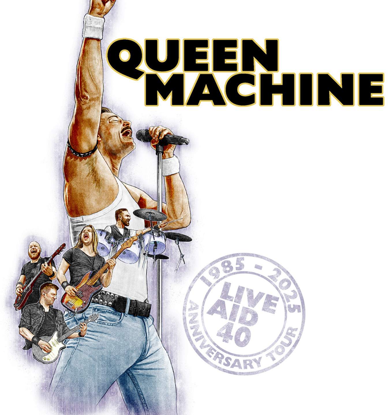 Queen Machine I Roskilde 1348 X 1440 Px