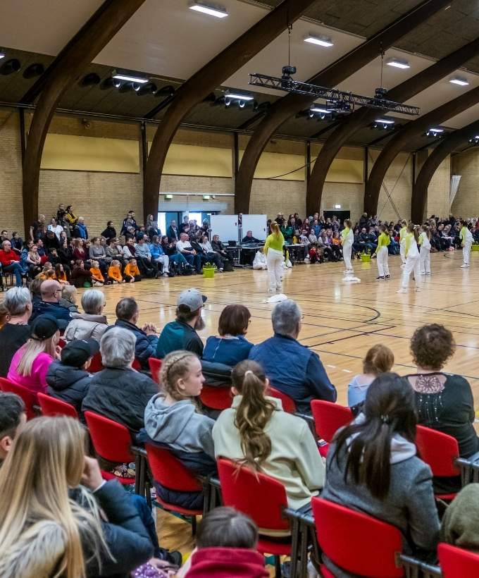 Hal B, sport, gymnastik, publikum Hal B, sport, gymnastik, publikum